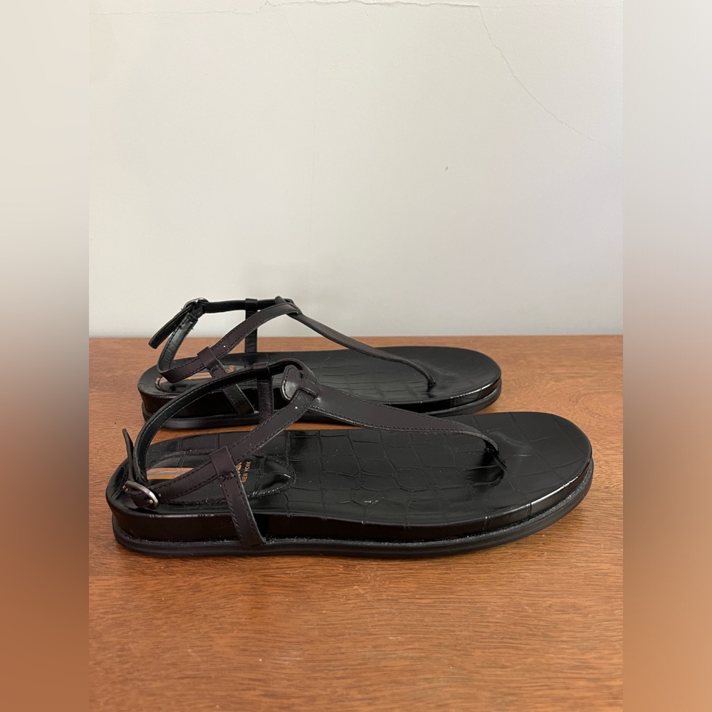 sam edelman t strap leather sandals NWOB - Picture 3 of 7